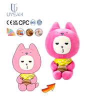 Porte-clés en peluche chat de dessin animé doux UYEAH OEM/ODM CE CPC EN71, mascotte animale personnalisée, jouet en peluche chat, cadeaux pour enfants