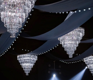 Acrylic pha lê Ice Bar đèn chùm đèn đám cưới tiệc hội trường treo trần ánh sáng cho giáng sinh trang trí đèn chùm - Product Image 5