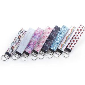 Custom Keychain Short <b>Lanyard</b> Metal Tail Clip Webbed Buckle Wrist <b>Lanyard</b> Thermal Transfer Polyester <b>Mobile</b> <b>Phone</b> Key Ring - Product Image 1