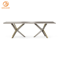 Ensemble table et chaises de salle à manger en bois massif nordique, bureau long en bois, table de travail, table de conférence, table de négociation, design simple, moderne et créatif
