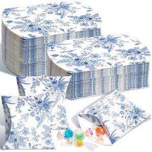 Candy pillow packaging white kraft paper <b>brown</b> soap <b>box</b> cardboard pillow gift <b>box</b> can be customized according to needs - Product Image 1