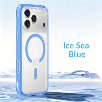 Coque de téléphone magnétique effet mat avec bouton IA intégré et protection antichute Airbag pour iPhone 18 17 Pro Max