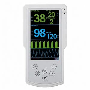 Moniteur de dioxyde de carbone à la fin de l'expiration (ETCO2) pour animaux de compagnie, portable, de la taille d'une paume, dispositif de surveillance de la <span class=keywords><strong>saturation</strong></span> en <span class=keywords><strong>oxygène</strong></span> dans le sang (SpO2) - Product Image 2