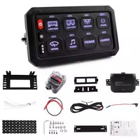 Nouveau panneau de commande LED RGB 8 voies OPOOLIGHTING OP-DLKJ-8001L 12V 24V pour voitures, bateaux, excavatrices, véhicules tout-terrain, contrôle par application, garantie 2 ans