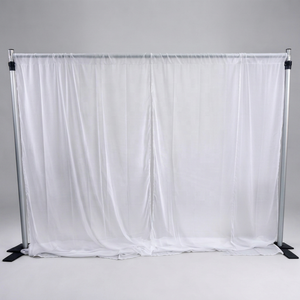 Soporte Ajustable para Telón de Fondo con Base Metálica Resistente para Eventos - Product Image 1