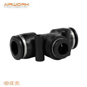 Conector de Manguera de Tubo de Plástico Neumático de 3 Vías Tipo T, Conexión a Presión, Accesorios de Unión en T, Baja Presión, Superficie Lisa - Product Image 4