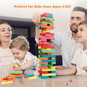 <span class=keywords><strong>Juego</strong></span> <span class=keywords><strong>de</strong></span> 54 Bloques <span class=keywords><strong>de</strong></span> Madera Educativos, <span class=keywords><strong>Juego</strong></span> <span class=keywords><strong>de</strong></span> Apilamiento, <span class=keywords><strong>Juego</strong></span> <span class=keywords><strong>de</strong></span> <span class=keywords><strong>Mesa</strong></span> Interactivo para Interiores, <span class=keywords><strong>Jenga</strong></span>, Torre <span class=keywords><strong>de</strong></span> Bloques <span class=keywords><strong>de</strong></span> Madera Ecológica Colorida - Product Image 6