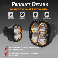 3.5 pouces 40W Offroad LED travail LightSpotlight lumière LED avec feux de jour LED DRL antibrouillard pour VTT