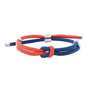 กำไลข้อมือสแตนเลสสตีลถักเชือกมิลานแบบขายส่ง ปรับขนาดได้ สลักลายได้หลายสีตามสั่ง เครื่องประดับ - Product Image 4