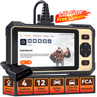 THINKCAR THINKSCAN 662 Herramienta de Diagnóstico para 4 Sistemas de Automóviles, 12 Funciones de Reinicio, Control Bidireccional, Lector de Códigos CAN FD Obd2, Escáner Automotriz