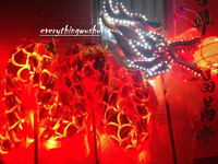 Costume de danse du Dragon à lumière LED, 2 pièces, équipement traditionnel chinois, pour Performance de soirée