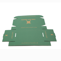 Boîte d'emballage en carton ondulé en papier kraft vert écologique pour l'expédition de produits durables