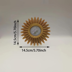<span class=keywords><strong>Marco</strong></span> de Fotos de Resina Vintage Inspirado en el Sol, Decoración Versátil para Escritorio o Mesa de Centro, Ideal para Decoración de Hogar u Oficina - Product Image 2