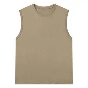 Factory Directly Men's Combed Cotton Tank Top High Quality Vest Breathable Summer Tank Top Men