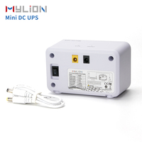 2026 Bestseller Mylion 12V 3A 8000mAh MU48 Mini UPS DC Portátil, Batería de Respaldo Recargable, Sistema de Alimentación Ininterrumpida