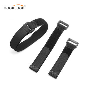 Correa <span class=keywords><strong>de</strong></span> Gancho y Bucle <span class=keywords><strong>de</strong></span> Nailon Adhesiva Ajustable <span class=keywords><strong>de</strong></span> Tamaño Personalizado, Correa Elástica Flexible con Hebilla - Product Image 2