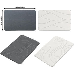 Custom Shower <b>Mat</b> Diatomite Stone Bath <b>Mat</b> , Non-Slip Super Absorbent Quick Drying <b>Bathroom</b> Floor Natural Diatomaceous Earth <b>Mat</b> - Product Image 5