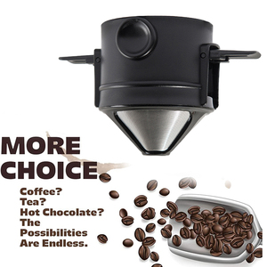 แก้วกรองกาแฟพกพาแบบพับได้สองชั้น ทำจากสแตนเลส 304 สำหรับขายส่ง - Product Image 3