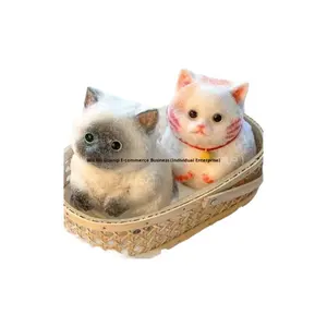 Simulation chaton jouet à presser soulagement du stress haute apparence rebond lent artefact en silicone grande taille 5 à 7 ans - Product Image 5