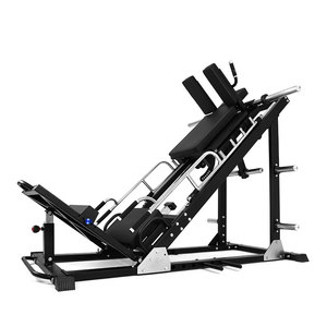 Machine de presse à jambes 45 degrés améliorée et combo Hack Squat, équipement de musculation robuste à charge par plaques pour l'entraînement des jambes, des <span class=keywords><strong>fessiers</strong></span> et des <span class=keywords><strong>cuisses</strong></span> - Product Image 1