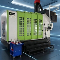 Centre d'usinage CNC à double colonne GROMAX BT50 avec contrôleur Fanuc, personnalisé OEM/ODM, robuste et multifonctionnel