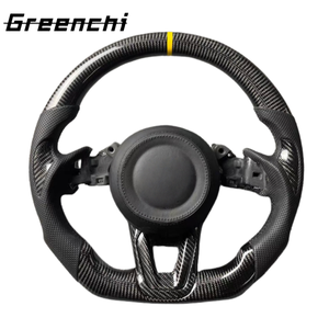 พวงมาลัยหนังคาร์บอนไฟเบอร์สำหรับรถแข่ง <span class=keywords><strong>Mazda</strong></span> CX4/CX5/CX8/CX30/CX30EV/CX50/CX90 ดีไซน์สปอร์ตสำหรับรถยนต์ที่ไม่มีถุงลมนิรภัย - Product Image 5