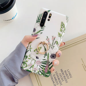 เคสโทรศัพท์ลายดอกไม้ใบตองวินเทจ,เคสหลังนิ่มแหวนสวมนิ้วสำหรับ Samsung S21 Plus S20 S10e S10 S9 S8 Plus Note 10 - Product Image 4
