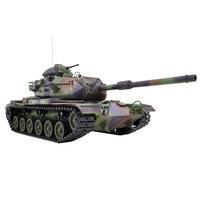 Nuevo Tanque COOLBANK Modelo Metálico U.S. M60A3, Tanques RC con Simulación de Humo y Luz LED, Tanque de Batalla Todoterreno con Rotación, Juguetes