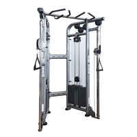 Système de poulies doublement réglable pour machine de crossover à câble de gym à domicile pour l'entraînement du haut du corps, des pectoraux, des épaules et du dos