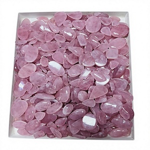 Venta al por mayor cristales de cuarzo rosa pulido natural a granel piedras preciosas certificadas tamaños personalizables curación para Reiki decoración del hogar - Product Image 1