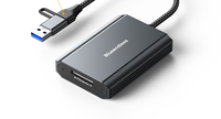Lecteur de cartes Blueendless 5-en-1 USB 3.2 10 Gbps pour CFexpress Type A/B SD TF 4.0 Aluminium Double USB-A/Type-C