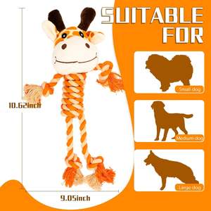 <span class=keywords><strong>Tug</strong></span> <span class=keywords><strong>of</strong></span> <span class=keywords><strong>War</strong></span> sikat gigi mainan kunyah anjing boneka binatang mewah tahan lama mainan hewan peliharaan tali anjing Mengunyah sikat gigi mainan untuk anjing - Product Image 4