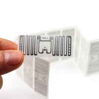 Étiquette adhésive RFID haute sécurité personnalisée, étanche, en PVC, avec puce NFC intégrée, programmable, 13,56 MHz UHF, contrôle d'accès