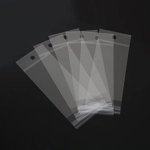 Tùy chỉnh kích thước trong suốt chống thấm giấy bóng kính rõ ràng túi poly <span class=keywords><strong>OPP</strong></span> nhựa tự dính <span class=keywords><strong>OPP</strong></span> Bopp túi với treo lỗ - Product Image 1