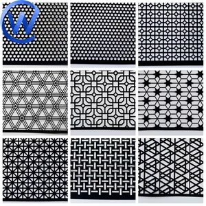 Nhà Máy Giá hàng rào 4x8 thép không gỉ đục lỗ kim loại lưới sóng lỗ kim loại đục lỗ - Product Image 5