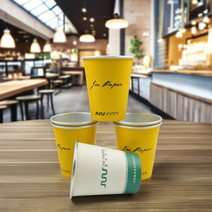 Gobelets à café en papier couché imprimés sur mesure, qualité alimentaire, revêtement PE, logo personnalisé, écologiques, imperméables, pour boissons gazeuses - Product Image 1