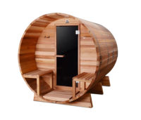 Sauna de jardin en forme de tonneau pour 2/4/6 personnes