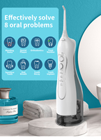 Hydropulseur portable F5 pour l'hygiène buccale 360 °   Nettoyeur dentaire rechargeable IPX7 à buse rotative pour soins bucco-dentaires – Cadeau