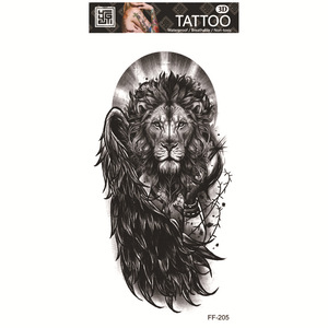 Tatuajes Temporales Grandes de Media Manga para Brazo, Adhesivos de Transferencia al Agua con Diseños Tribales de Lobo, Tigre, León y Búho para Antebrazo y Arte Corporal - Product Image 3