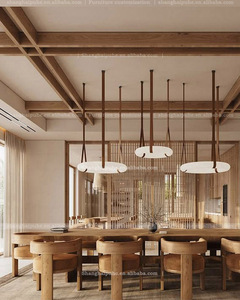 Bàn ăn bằng gỗ đặt 10 chỗ ngồi cạnh bàn ăn wabi Sabi phong cách tiền cũ đăng nhập phong cách tự nhiên 10-Foot-Long 3m - Product Image 5