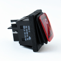 Interrupteur à bascule LED rouge 220V 4 broches Kcd4-C