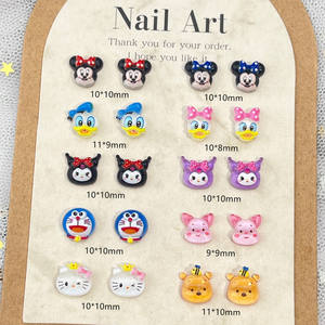 Vente en gros DIY Armure <span class=keywords><strong>Mickey</strong></span> Mignon Arc Kawaii Cartoon Canard Nail Art Charmes Résine Décoration Accessoires - Product Image 1