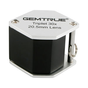GemTrue 30xトリプレットダイヤモンドルーペ20.5mmマグニファイアー用宝石グレーディングジュエリー評価とファインディテールビューイング - Product Image 1