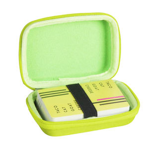 Antichoc anti-poussière vert jaune accessoires de carte de jeu étui de voyage rigide pour <span class=keywords><strong>Taco</strong></span> chat chèvre fromage <span class=keywords><strong>Pizza</strong></span>-étui uniquement - Product Image 2