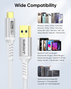 สายชาร์จเร็ว SUNGUY USB to Type-C 1.5 ม. สายดาต้า USB แบบยืดหยุ่น เป็นมิตรกับสิ่งแวดล้อม สำหรับโทรศัพท์มือถือและพาวเวอร์แบงค์ พร้อมส่ง - Product Image 6