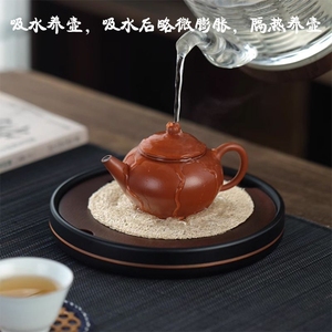 Wholesale Natural Loofah Tea Cup Mat Stylish Cup and Teapot Mat for Your Home or Cafe - Product Image 2