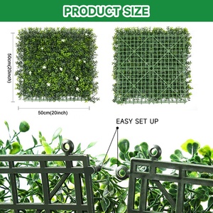 Pannello di Piante Artificiali per Giardino Verticale, Decorazione Murale per Balcone e Soggiorno - Product Image 4