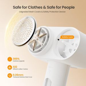 Dual-Head Fabric Shaver 2-in-1 Electric Lint Remover with Digital Display for Clothes - Product Image 3