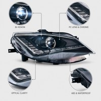 OEM 6J1941753K 6J1941754K Phare avant bi-xénon Frisky, assemblage de phare avant gauche D1S à décharge de gaz pour SEAT Ibiza IV 2013-2017