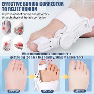 Attelle orthopédique AOFIT pour <span class=keywords><strong>hallux</strong></span> <span class=keywords><strong>valgus</strong></span>, correcteur de <span class=keywords><strong>nuit</strong></span> réglable, redresseur d'orteil, support respirant, séparateur d'orteils - Product Image 5